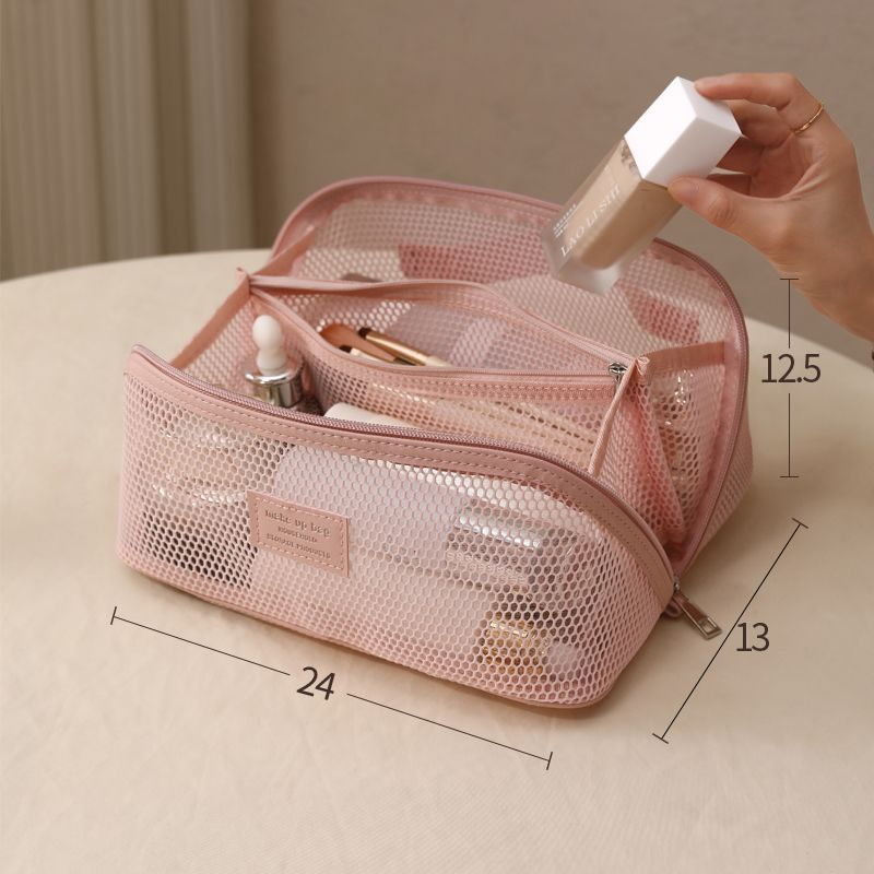 Luxury Skincare Items - Lekka, luksusowa siatkowa torba podróżna na