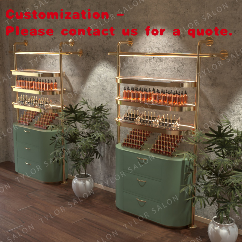 Luxury Skincare Shop - Niestandardowa, luksusowa gablota ekspozycyjna do pielęgnacji