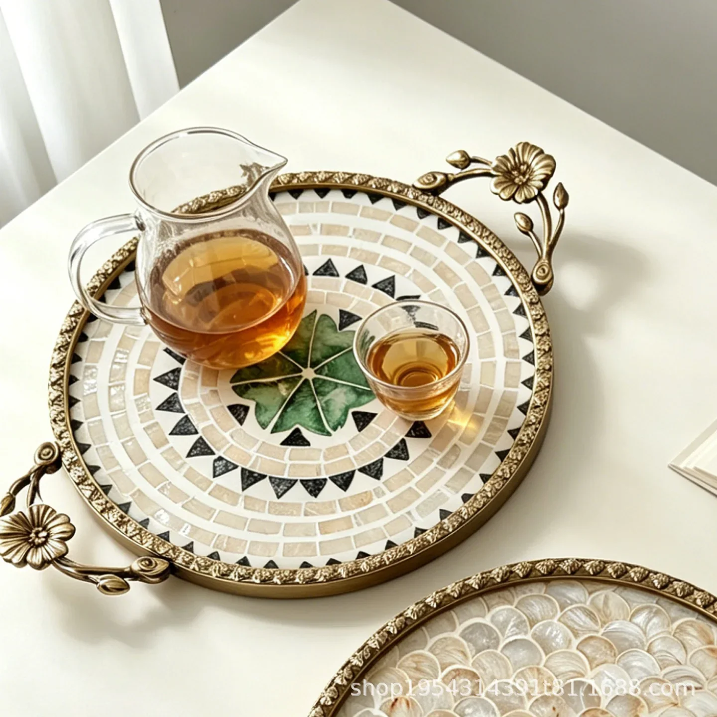 Luxury Skincare Tray - b7- nowa chińska retro luksusowa dekoracyjna
