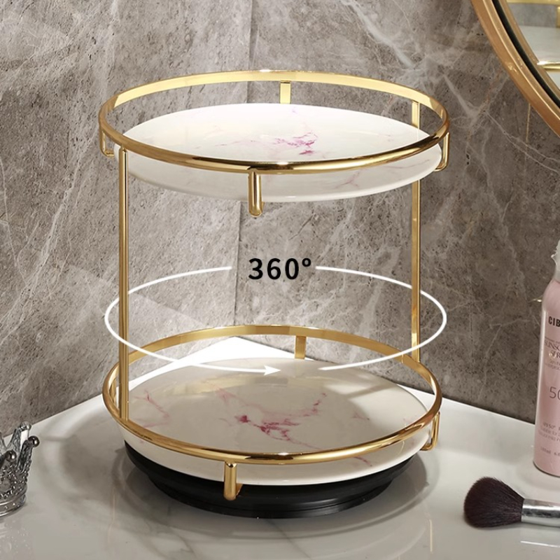 Mosiężna dwupoziomowa taca do  – Luxury Skincare Tray recenzja i cena